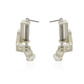 ANCLLO 2pcs Free-Motion Darning Quilting Embroidery Sewing Machine Presser Foot - Fits All Low Shank Singer