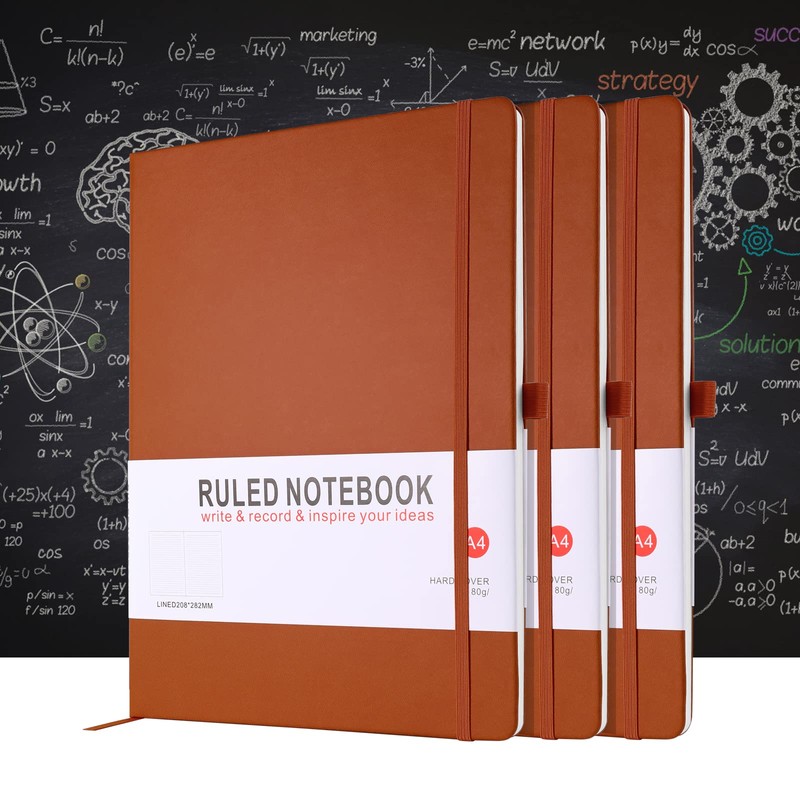 HIJYOO A4 Notebook, Notebook A4 Journal Notebook Hardcover Notepad with