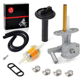 MOTO1988 Fuel Petcock Tank Switch Replace with Lever For Kawasaki Prairie 400 KVF400 4x4 1999 2000 2001 2002 51023-1254