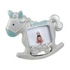 Photo frame rocking horse light blue MM35X4 cod.EL32156 cm 11.5