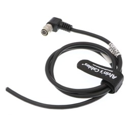 Alvin's Cables Hirose 6 Pin HRS HR10A-7P-6S Right Angle to Open Power Cable for Basler 1M