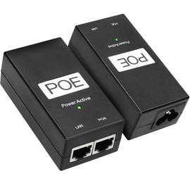 Extralink POE-24-24W G, PoE Injector Gigabit, 24V, 1A, 24W, Including Cable, 10/100/1000, Short Circuit and Surge Protection, Two RJ-45 Ports, PoE Adapter, PoE Injector, Passive