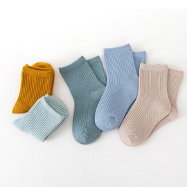 QjYqjmX Socks for Kids, Boys, 5 Pairs Set, Cotton, Children's Socks, Winter, Spring, Autumn, Thick, Warm, Children's Socks, Ankle Socks, Anti-slip Socks, sock18