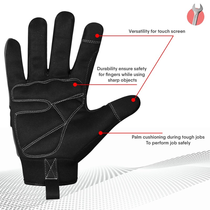 Safety Work Gloves Gardening Working Gloves Mens Women Mechanic Construction