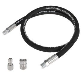 NuFlySic Pressure Washer Whip Hose Power Washer Jumper Hose for Pressure Washing 3/8 Inch NPT Quick Connect Plug Reel Connector, 4000 PSI, 8FT
