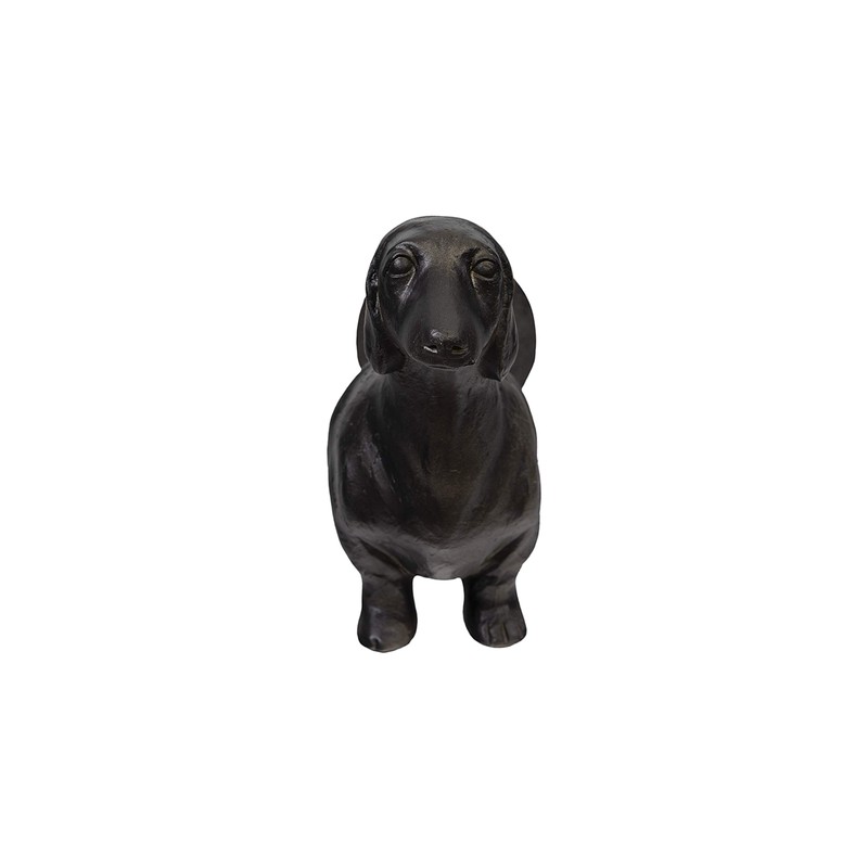 Creative Co-Op Antiqued Bronze Dachshund Dog Paper Towel Holder