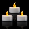 KOABY 12 Pack Warm Yellow LED Tea Lights, Last 100H+,