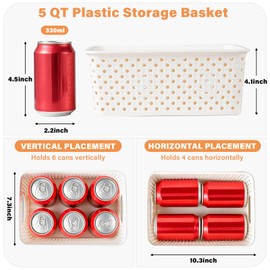 10 Pack Small Plastic Storage Bins with Lids, Stackable Plastic Storage Baskets for Organizing with Handles, Organizer Bins with Labels for Room, Craft, Containers for Pantry Organizers and Storage