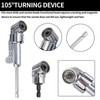 105° Angle Screwdriver Attachment Adapter, 14-Piece Angle Screwdriver Attachment Set,