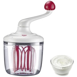Westmark 30702260 Hand Mixer, Without Electricity, Filling Volume: 1 L, Plastic, Mixing Flash, Transparent/White/Red
