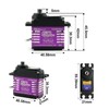 RCmall Digital Servo Motor, 60KG High Torque, 5.0-7.4V Brushless, Metal