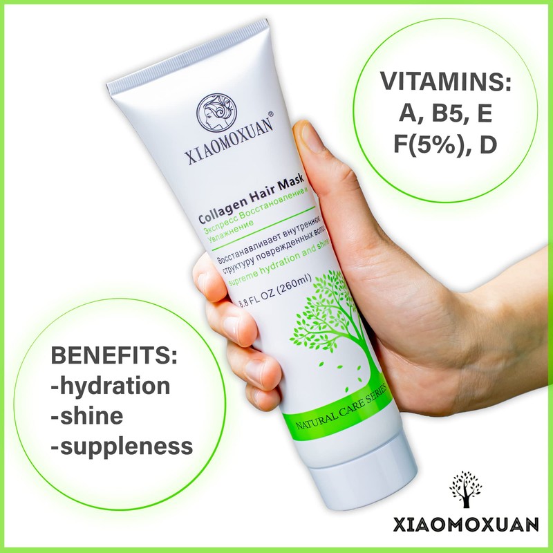 Xiaomoxuan Collagen Hair Mask with Organic Tea Tree Oil for