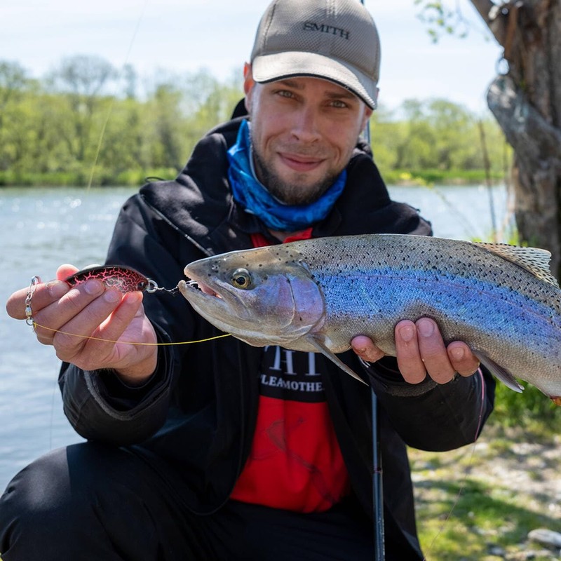 Voarge 16 Stück Mini-Angellöffel-Set mit Etui, forellenköder, Hartmetall Spinner Köder