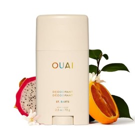 OUAI Aluminum Free Deodorant - Women's Deodorant with 24-Hour Odor Control & Invisible Application - Enriched with Notes of Dragon Fruit, Orange Blossom, & Tuberose - St. Barts (2.5 oz)