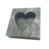 OTOOLWORLD Big Heart Graphite Casting Ingot Mold Metal Refining Scrap