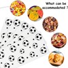 Soccer Cellophane Treat Bags, 120 Pieces Soccer Goodie Bags Football