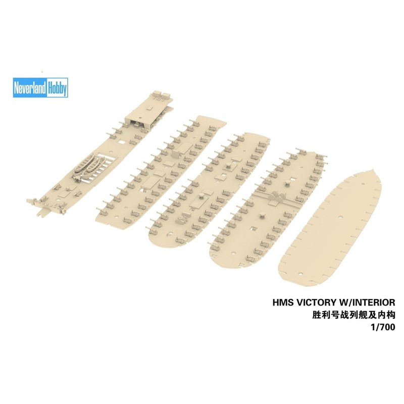 Neverland Hobby NLH77001E 1/700 HMS Victory Interior Included Elite Edition
