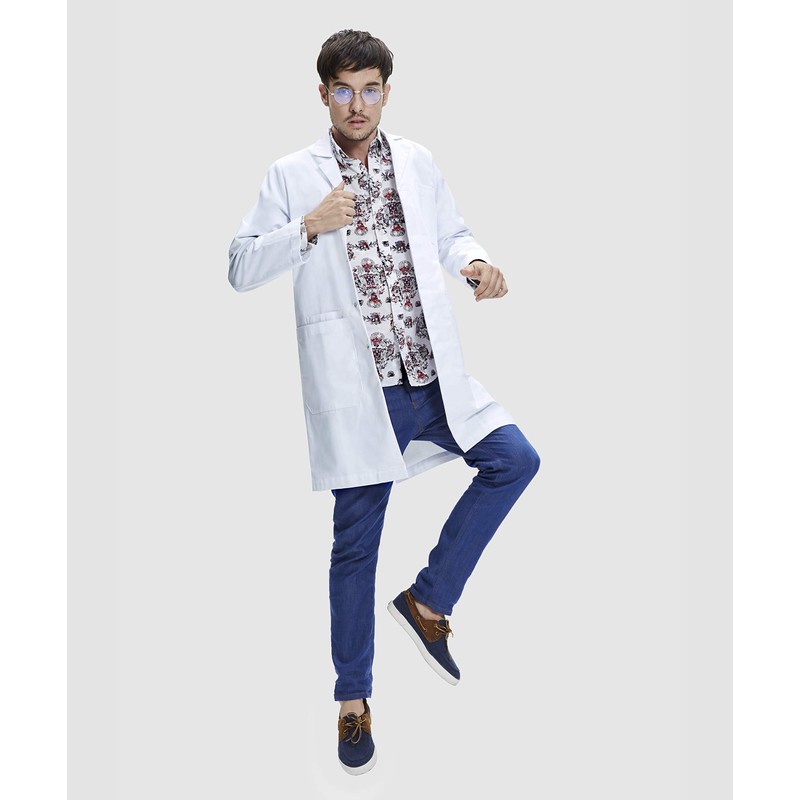 Dr. James Unisex White Polycotton Lab Coat UK-01-XL