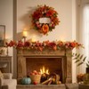 Valery Madelyn 6ft Pre-Lit Fruits & Dahlia Fall Garland for