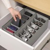 Coorganisers 3 Packs Fabric Belt Organizer for Closet and Drawer,