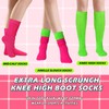 Neon Slouch Socks for Women 80s 90s Neon Socks Extra