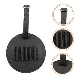 BIUDECO Portable Golf Tee Holder Stylish Leather Golfer Tee Carrier for Easy Organization and Accessory Storage for Golf Enthusiasts and Convenient Attachment to Bags