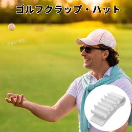 PAVIKE Golf Tee Holder (2 Pcs) Golf Tee Hat Clip Golf Tee Holder Cap Cap 3D Printed Golf Cap Clip Organizer Clip Lightweight Sports Accessory Holds Multiple Tees Clip Organizer for Golf Lovers