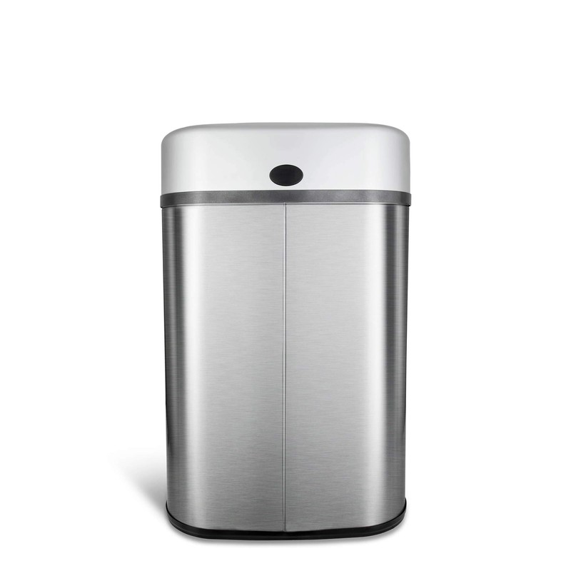 NINE_STARS Infrared Motion Sensor Trash Can 21 Gal. with Auto-Open
