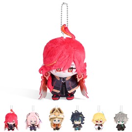 UTIEHD Genshin Impact Plush Keyring, Cute 10 cm Collectible Figures - Compact Size for Bags and Keys for Fans (Mavuica)