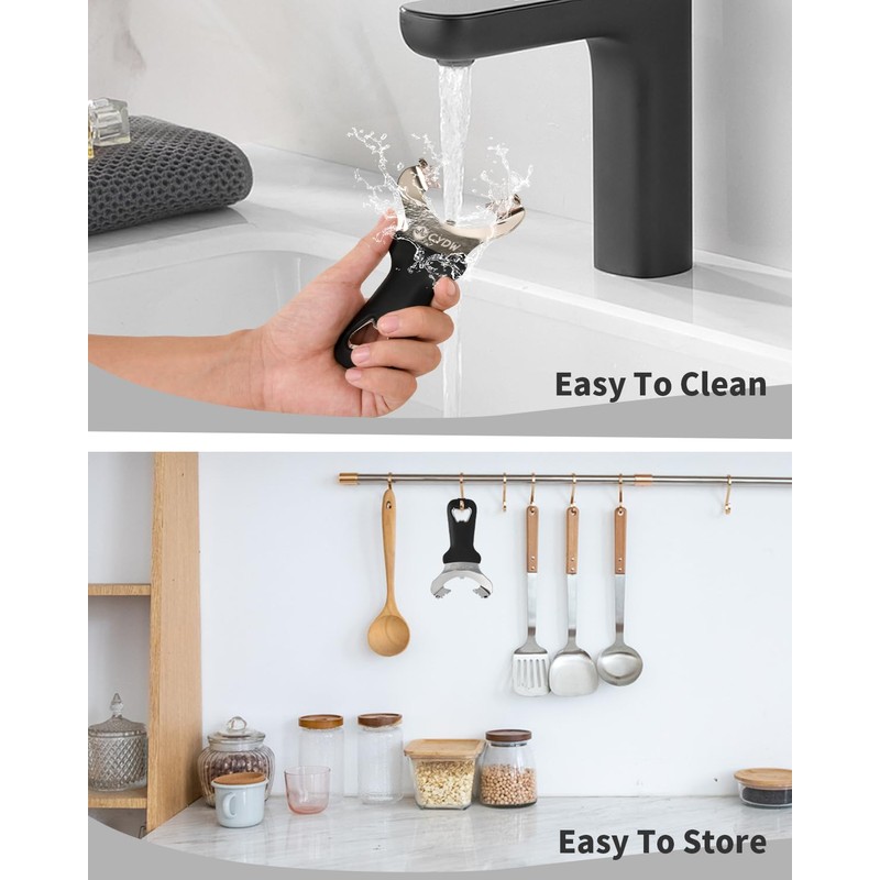 CYDW Mason Jar Opener Tool with Soft Touch Handle, No