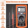 HEKE Multímetro Digital, Profesional Portátil Voltimetro para Medir Continuidad, Tensión