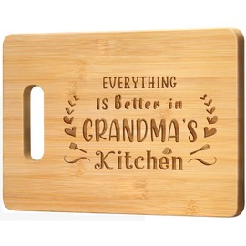 Grandma Gifts, Great Birthday Gifts for Grandma - Unique Engraved Bamboo Cutting Board Gift for Grandma Nana Grandmother, Funny Kitchen Gift Ideas for Grandma Birthday, Mother's Day or Christmas