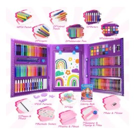 Kit De Arte Y Manualidades 215 Piezas Para Niños