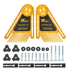 CarAngels Double Feather Board Feather Location Board for Table Soliters Table Fence Tool Miter Gauge Slots Woodworking DIY (Orange)