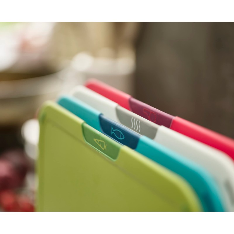 Joseph Joseph Duo 4-piece Chopping Board Set with Storage Stand