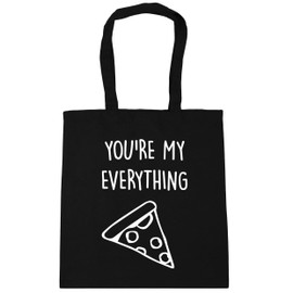 Hippowarehouse You're My Everything Pizza Tote Shopping Gym Beach Bag 42cm x38cm, 10 litres