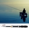 Alomejor Fishing Rod Portable Small Short Sea Pole Mini Sea