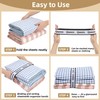 wuher 16Pcs Bed Sheet Organizer Bands Sheets Labels for Elastic