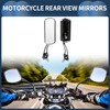 INFINAUTO Motorcycle Rear View Mirrors Bar End Side Mirrors Mount