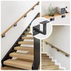 Crystmetal 5 X 304 Stainless Steel Handrail Brackets, Contemporary Stair