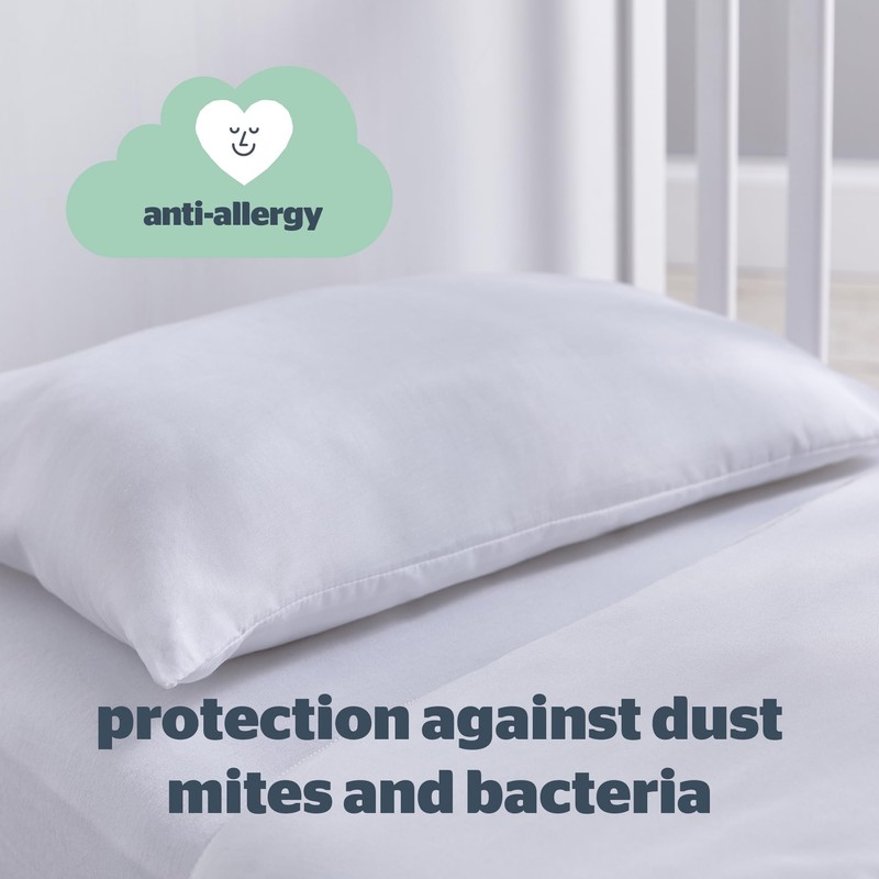 Silentnight Safe Nights Cot Bed Anti Allergy Pillow 2 Pack