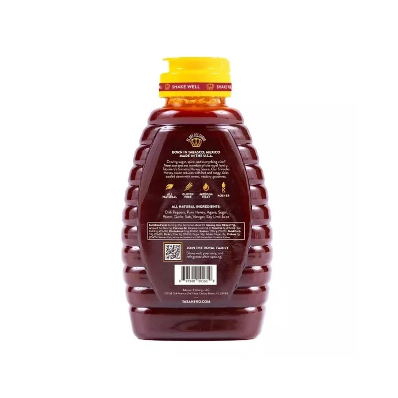 Tabanero Sriracha Honey - 12 oz. Bottle