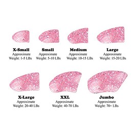 Purrdy Paws Soft Nail Caps for Dog Claws Pink Glitter Large