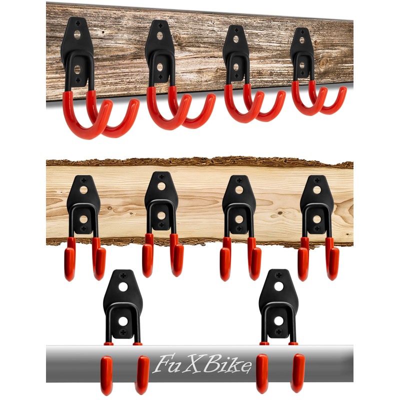 Fuxxer® Solid Iron Hooks Wall Hooks Bicycle Workshop 115 x