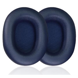 Replacement Ear Pads Compatible with Sony WH-1000XM5 Noise-canceling Headphones, Akkiv Replacement Ear Pads Made of Protein Leather and Memory Foam (Blue)