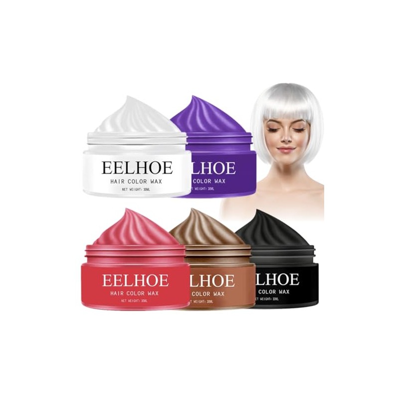 3 Ceras Tinte Temporal para Cabello con Efecto Color Textura