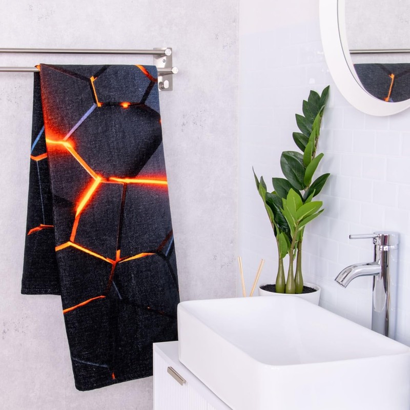 3D Effect Lava Velour Towel 75 x 150 cm 100%