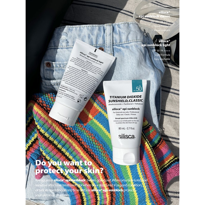 Silisca [1+1] Siliska Sunblock Sun Cream 80ml (Light + Classic)
