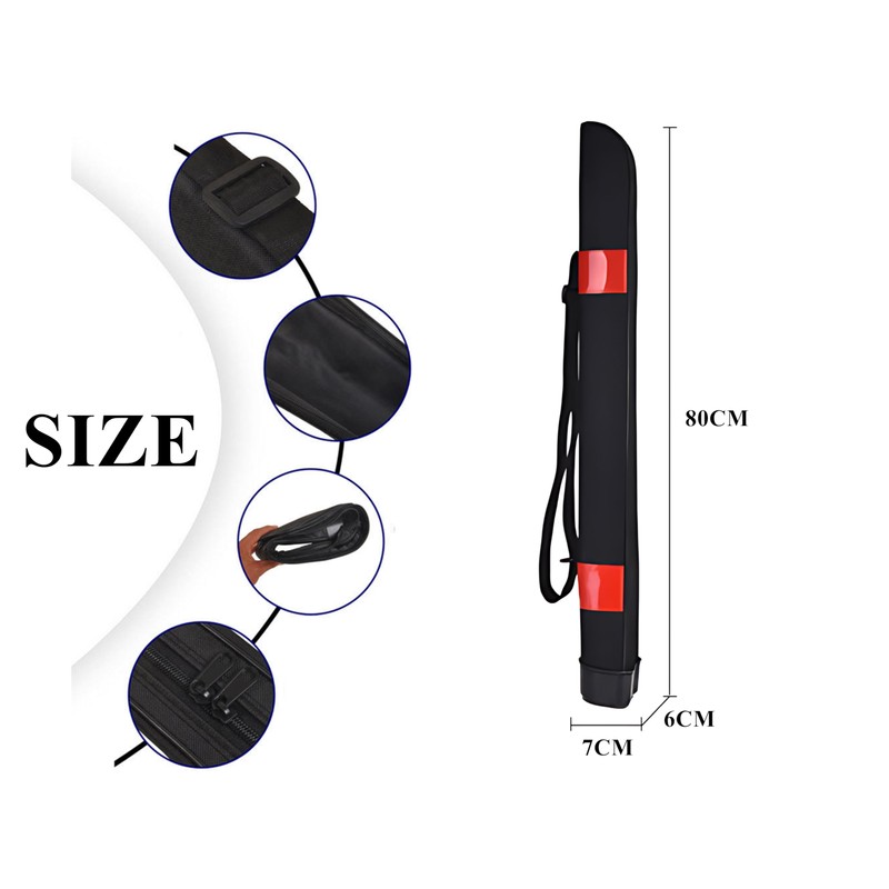 Copechilla Rod pockets with shoulder strap side zip, soft shell