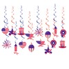 Fourth-4th of July Memorial-Day Party Decorations Streamers - 16Pcs Red